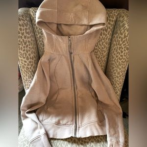 Lululemon Heather Pink Scuba zip up Hoodie Size 8